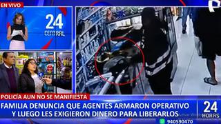 Dueña de tienda en San Juan de Miraflores acusa a policías de ‘sembrarle’ droga para extorsionarla