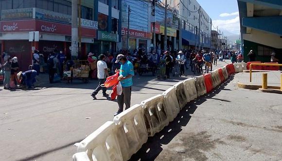 ​Comerciantes de Avelino Cáceres rechazan el cierre de calles para ingreso de vehículos