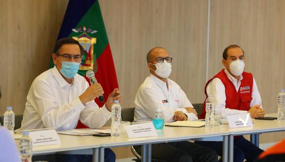 "El señor presidente y el señor premier me han solicitado seguir apoyando la lucha contra la epidemia", señaló Víctor Zamora. (Foto: Presidencia Perú)