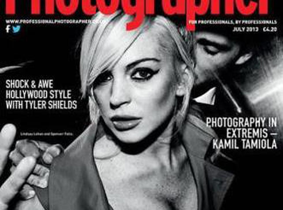 Lindsay Lohan en polémica portada de revista