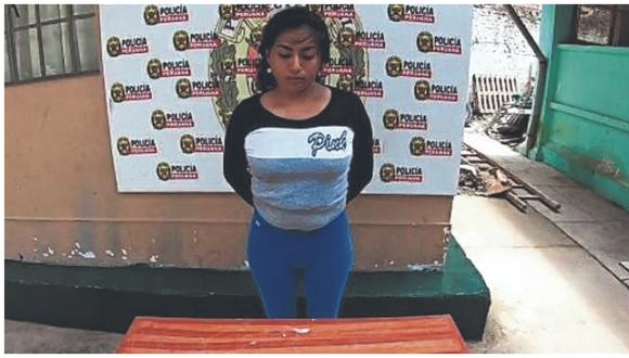 Diana Carolina Palacios Santos, sería integrante de la banda delincuencial “El Tropezón”, según la Policía Nacional del Perú.