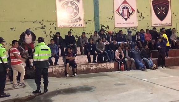 Más de 50 detenidos por jugar fulbito y beber en la vía pública en Apurímac