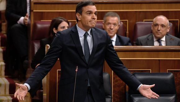 Pedro Sánchez, jefe del gobierno español. (Foto: AFP)