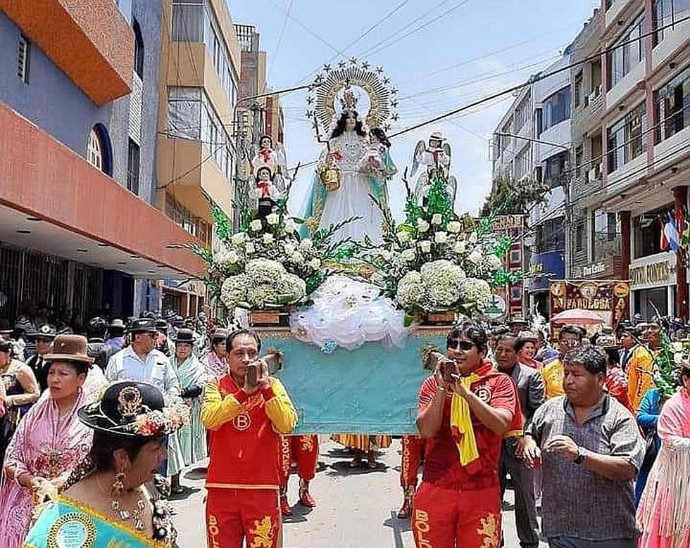 Con bailes celebran a Virgen de la Candelaria en Tacna