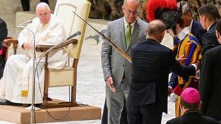 Un miembro de la Guardia Suiza se desmaya en plena audiencia del papa Francisco