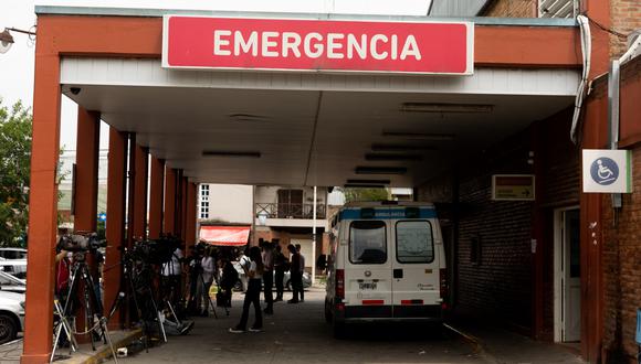 Vista exterior de la sala de emergencias del Hospital Bocalandro en Loma Hermosa, provincia de Buenos Aires, Argentina. (Foto de Tomás CUESTA / AFP)