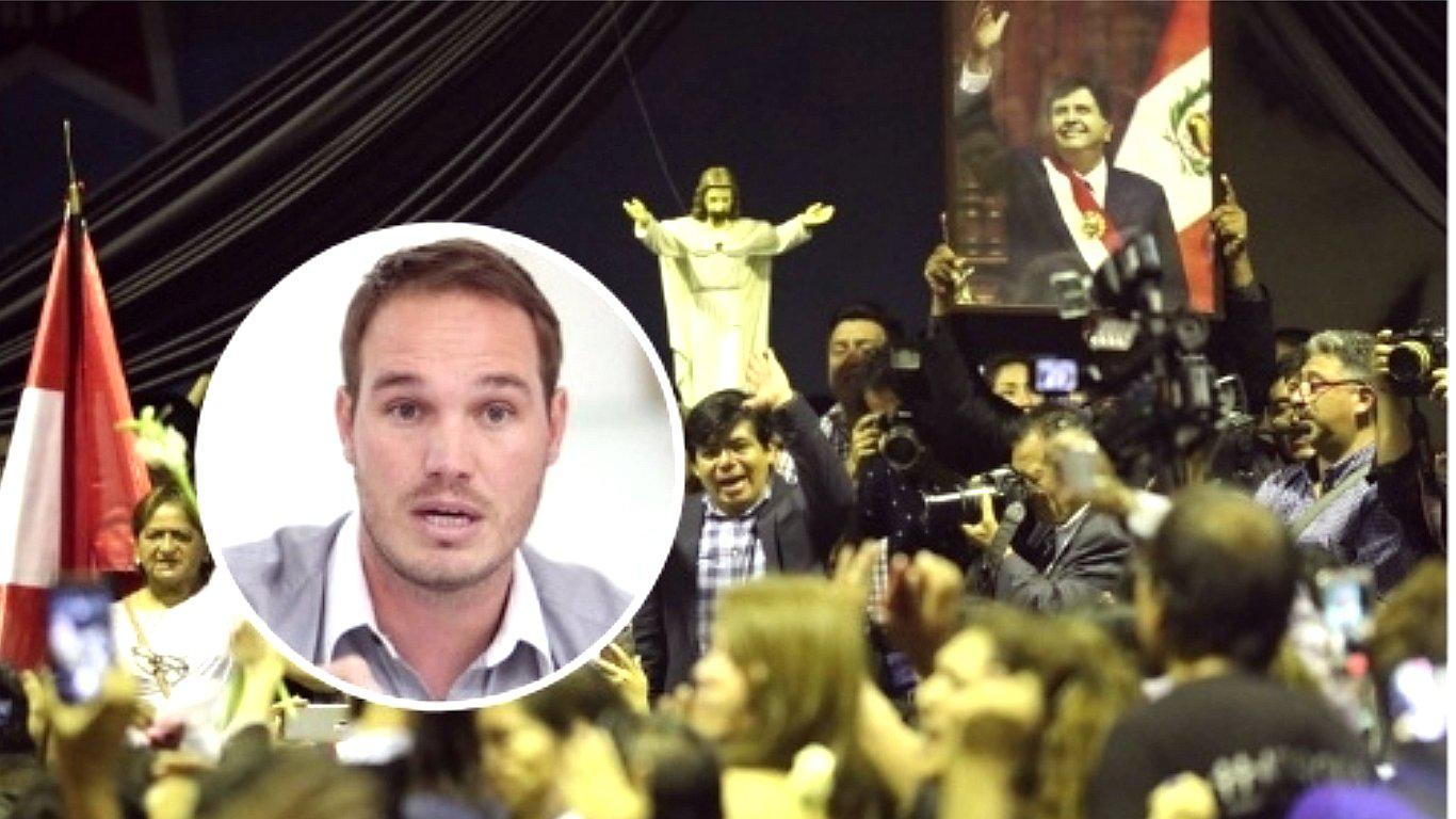 George Forsyth asistió al velorio de Alan García en la Casa del Pueblo