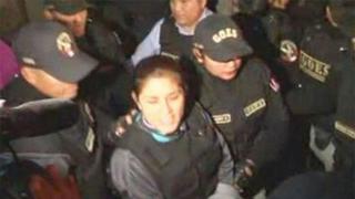 Internan a Nancy Obregón en penal de Chorrillos