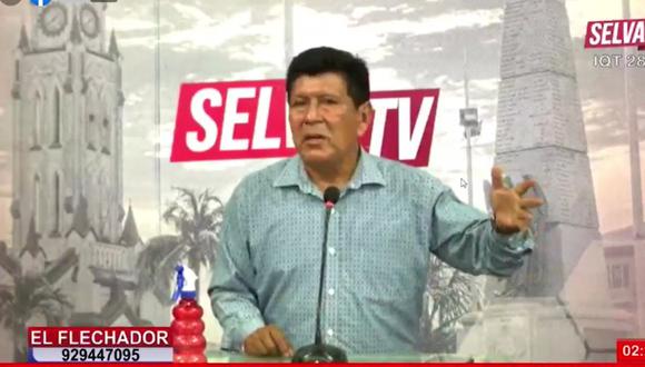 La Procuraduría Antiterrorismo presentó una denuncia penal contra Simón Flores Salva, ante la 2° Fiscalía Penal Supraprovincial de Lima. (Foto: captura de pantalla | Selva TV)