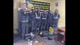 Detienen a mineros que pretendían sustraer material aurífero en La Rinconada