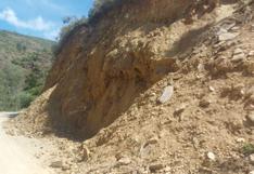 Piura: Derrumbes afectan obra vial de S/ 6 millones
