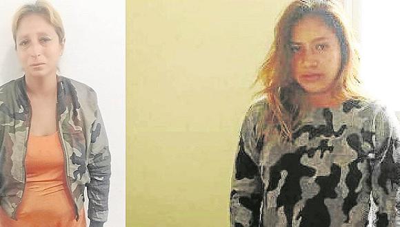 Dos mujeres son detenidas por los delitos de robo agravado y tráfico de drogas