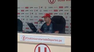 Universitario de Deportes: hincha famoso Daniel Luond participó en la conferencia de prensa (VIDEO)