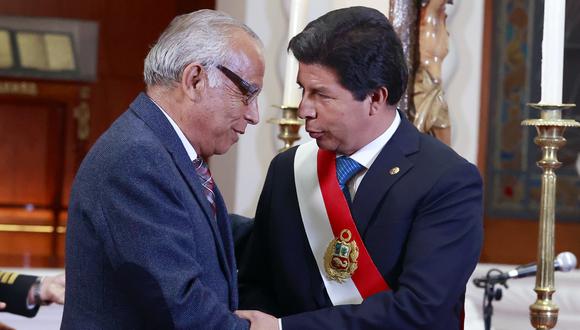 Pedro Castillo y Aníbal Torres. (Foto: Presidencia)