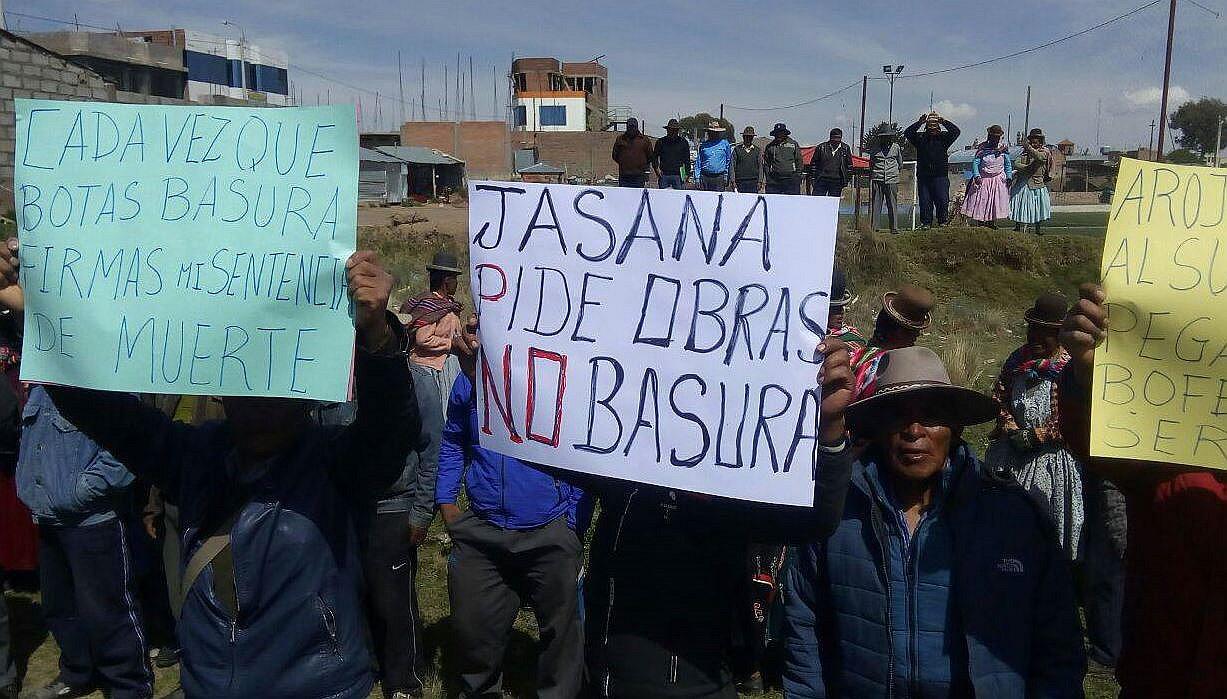Exigen reubicación de botadero de basura en Taraco