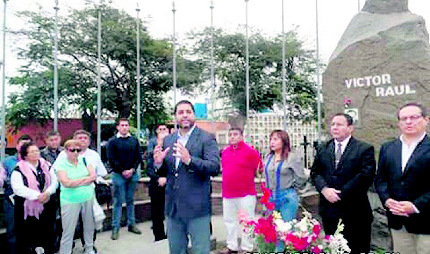 Apristas rinden homenaje a mártires de la Revolución de Trujillo 