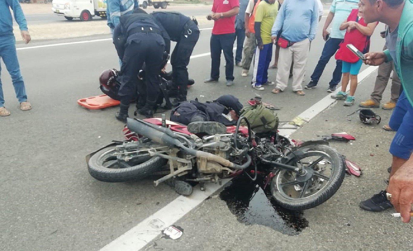 Un policía fallece en accidente de tránsito en la vía Piura-Sullana