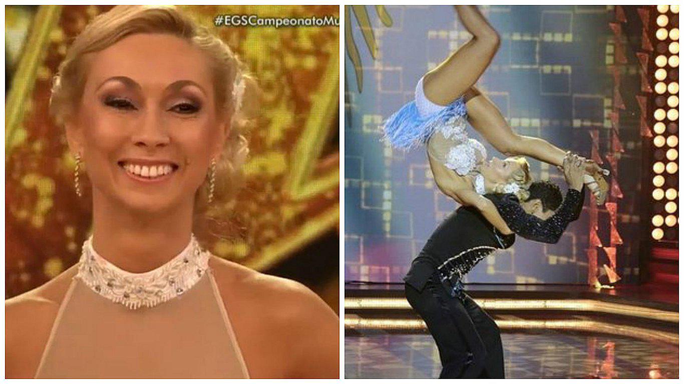 El Gran Show: Belén Estévez se dislocó el hombro en pleno baile en vivo (VIDEO)