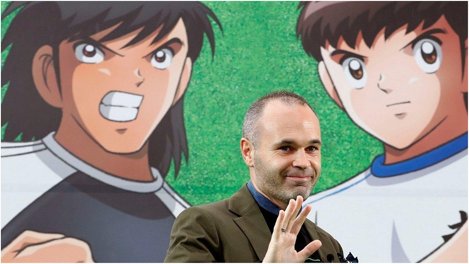 Iniesta inaugura en Tokio una estación dedicada a ‘Oliver y Benji’ de “Los Súper Campeones” (FOTOS)