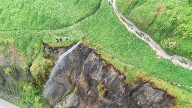 Miraflores: reportan incendio forestal en la Bajada de Armendáriz. Foto: Daniel Apuy/GEC