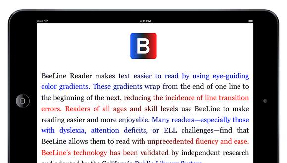 ​BeeLine Reader: La nueva aplicación que hace leer más rápido y mejor