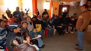 Mineros asisten a presupuesto participativo en Ananea