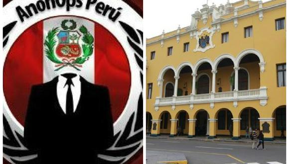 Anonymous Perú hackeó portal web de la Municipalidad de Lima