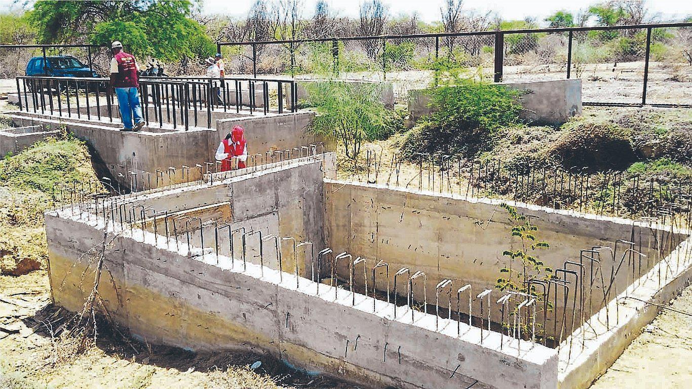 Dos obras de saneamiento presentan deficiencias y están inconclusas en Querecotillo 