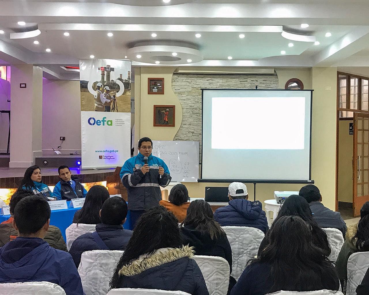 ​Oefa Pasco capacita a funcionarios en la formulación del Planefa