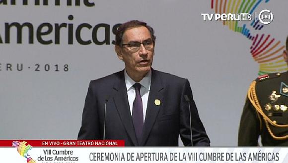 Martín Vizcarra inauguró la VIII Cumbre de las Américas (VIDEO y FOTOS)