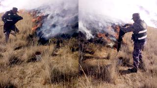 Poblador fallece en incendio forestal en Canas - Cusco