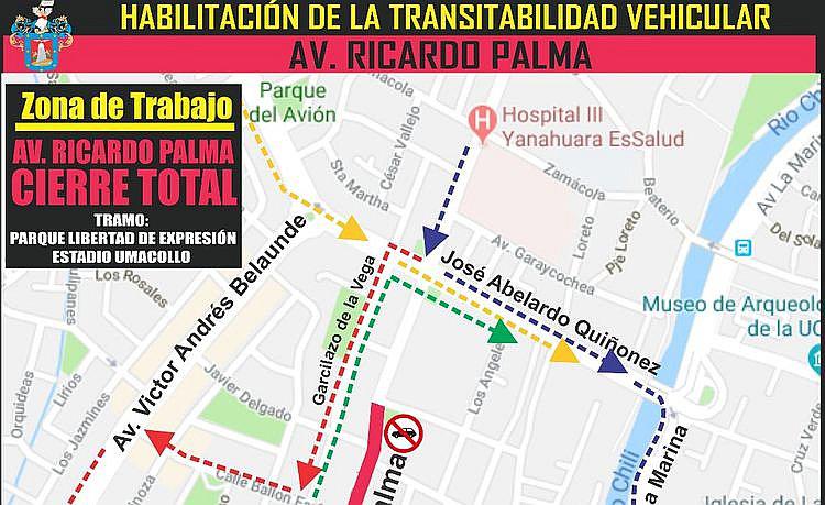 Cierran calles de Umacollo para mejorar la capa asfáltica