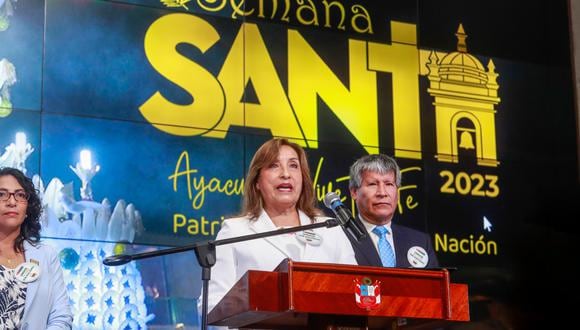 Presidenta de la república, Dina Boluarte, participó en ceremonia de lanzamiento de la Semana Santa "Ayacucho Vive tu Fe 2023"
