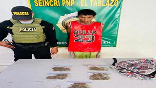 Tumbes: Atrapan a un joven con marihuana en su mochila en el centro poblado Pampa Grande