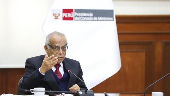 Aníbal Torres encabezó con Pedro Castillo el Consejo de Ministros. (Foto: PCM)