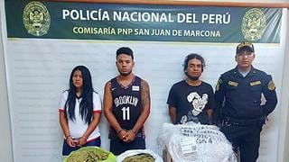 Nasca: caen “Los paqueteros de Túpac” con un kilo y medio de marihuana  