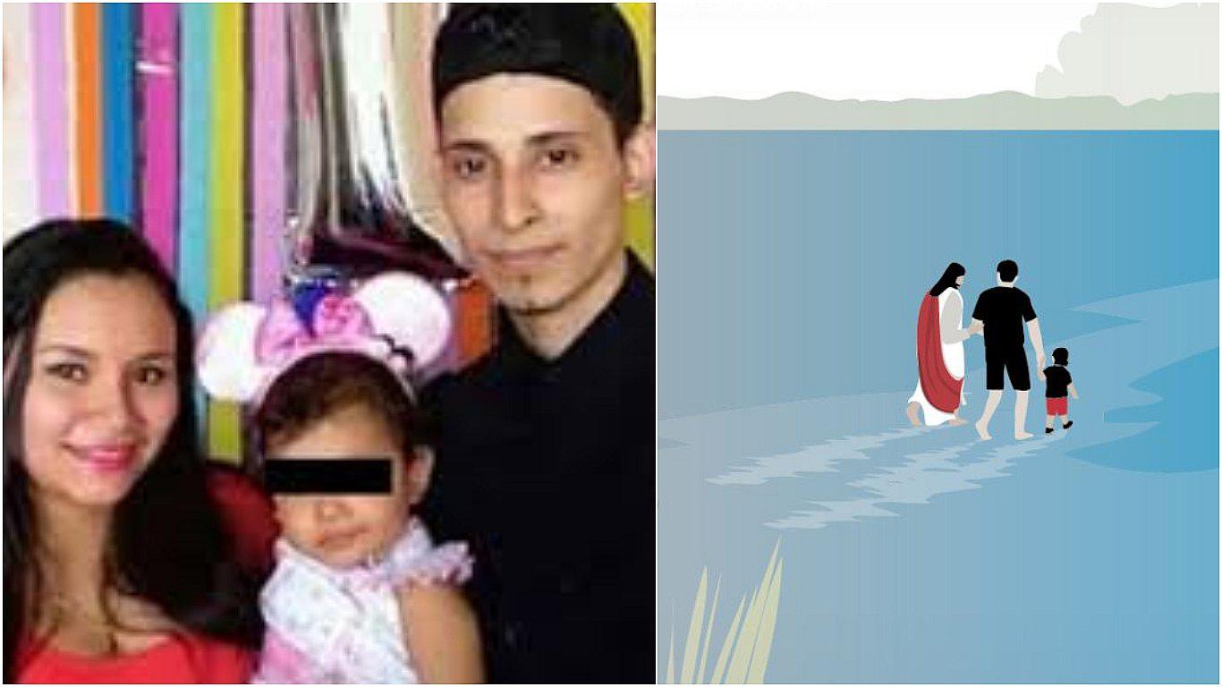 Emotiva ilustración en memoria de padre e hija que murieron por el sueño americano (FOTO)