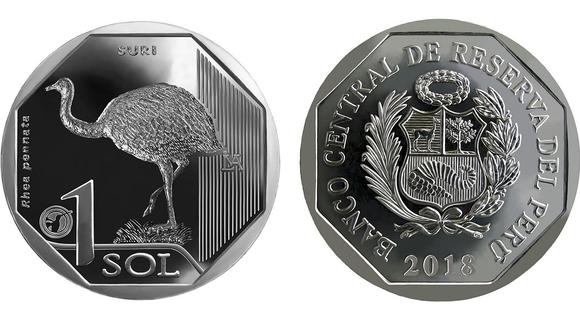 BCRP: ponen en circulación nueva moneda de s/. 1 con imagen del Suri 