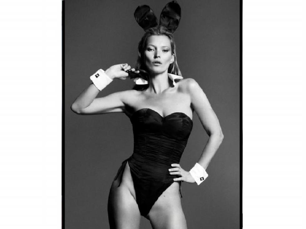 Kate Moss como una sexy conejita en portada de Playboy (FOTO)