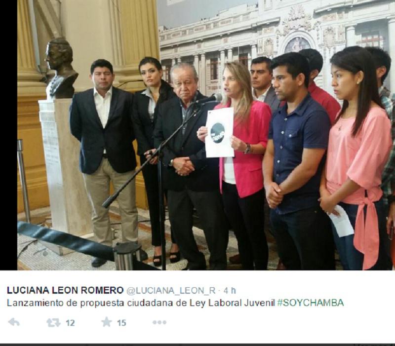 Luciana León presenta ley 'pulpín' mejorada 