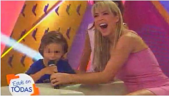 Sheyla Rojas fue sorprendida por su hijo 'Antoñito' en vivo (VIDEO)