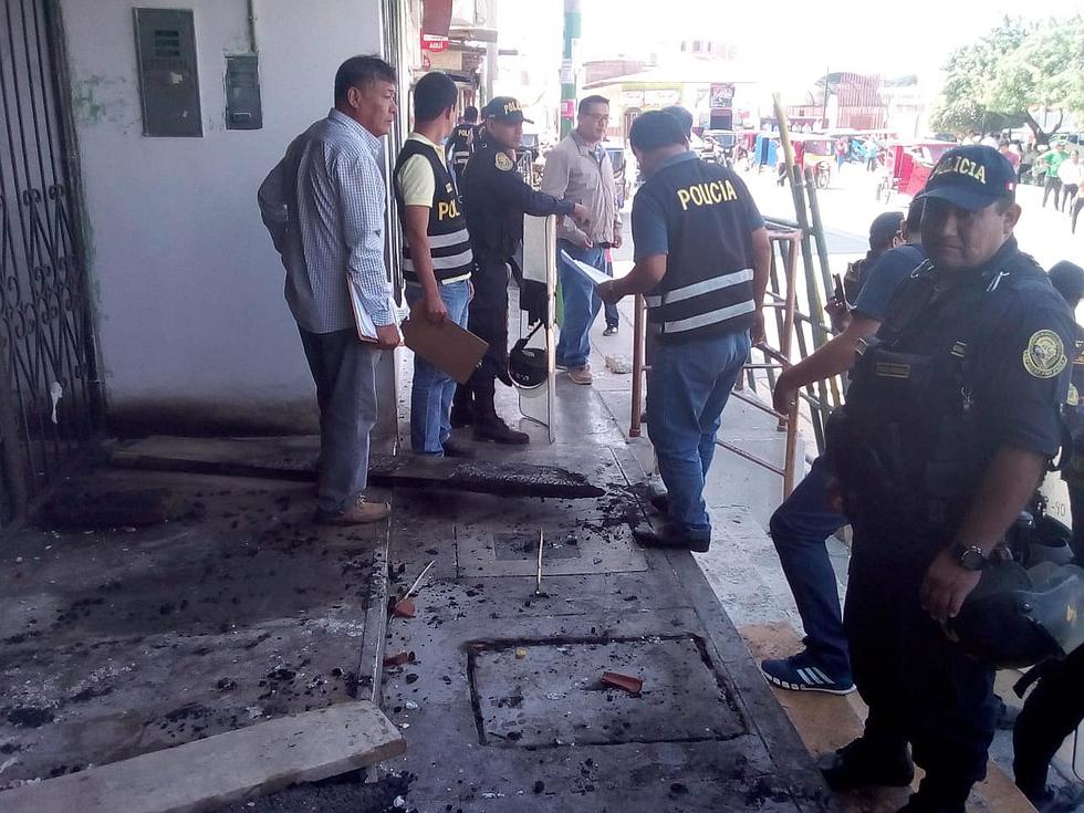 Así quedó municipio de Olmos tras ser incendiado por manifestantes (FOTOS)