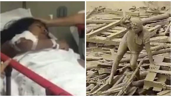 Evangelina Chamorro: hoy será dada de alta mujer que sobrevivió a la caída de huaico (VIDEO)
