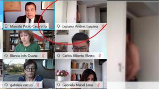 Diputado de Argentina olvida apagar su cámara y se cambia la ropa en plena sesión virtual (VIDEO)