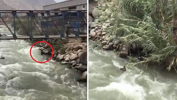 ​Chosica: hombre murió tras ser arrastrado por el río Rímac (VIDEO)