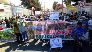 Tacna: Más de 4,000 agricultores protestan ante amenaza de desalojo (VIDEO)