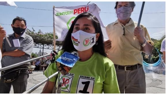 La candidata de Juntos por el Perú recorrió su pueblo natal en el Valle Jequetepeque para presentar sus propuestas en torno a la agricultura familiar, destacando la ley del Seguro Agrario.