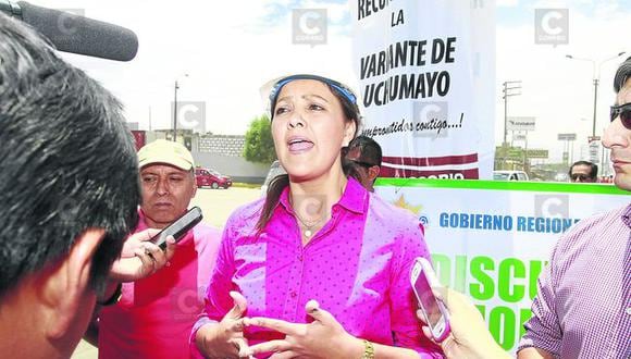 Yamila Osorio espera resultados de comisión que investiga área de Logística del GRA