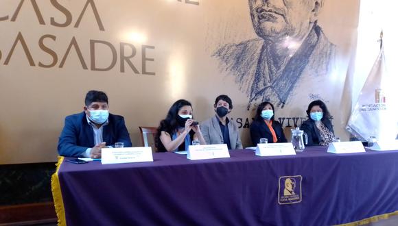 Estudio Teatro Tacna e instituciones anunciaron la obra en la Casa Cultural Basadre. (Foto: Adrian Apaza)