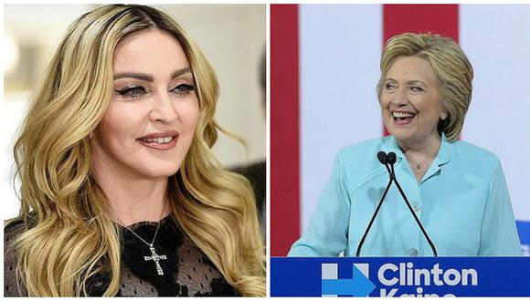 ​Madonna se desnuda al estilo de Katy Perry para apoyar a Hillary Clinton